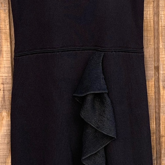Sandro Paris Black Laurana Knit Ruffle Dress - Picture 6 of 16